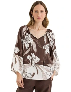 Fiore Top in Brown