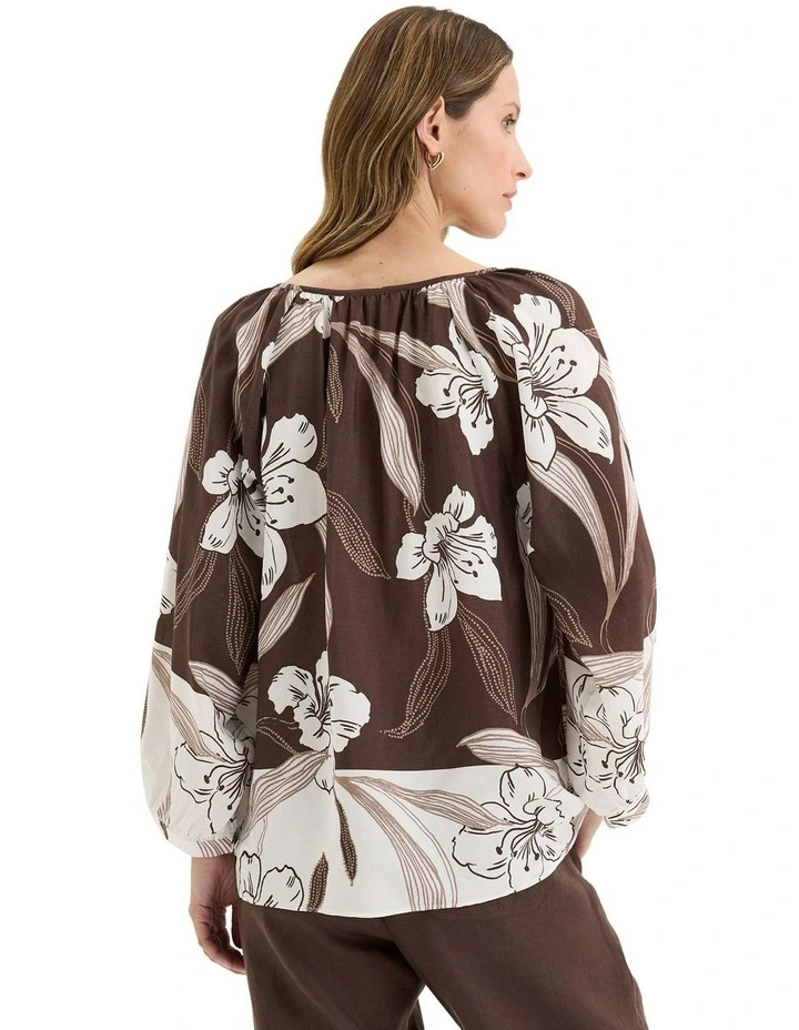 Fiore Top in Brown image 2