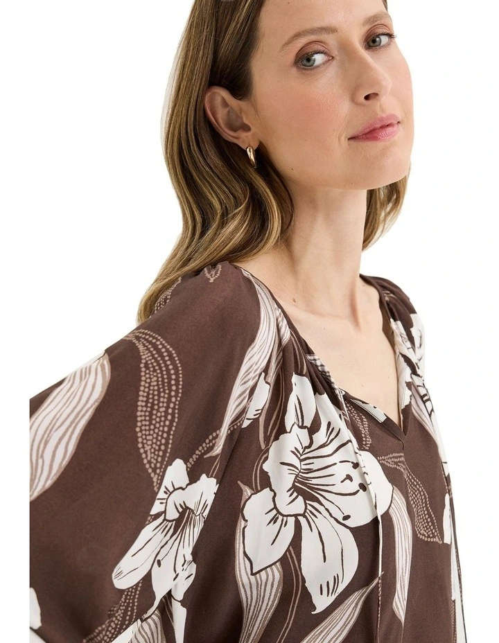 Fiore Top in Brown image 4