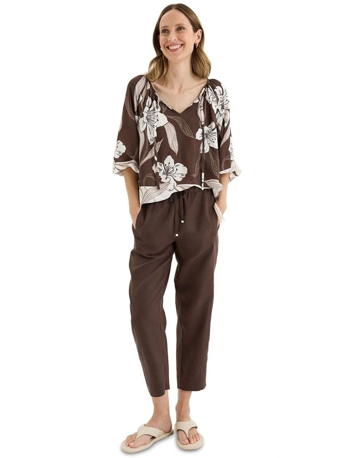 Fiore Top in Brown image 5