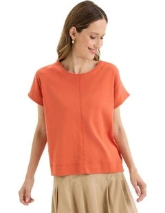 Solitude Tee in Orange