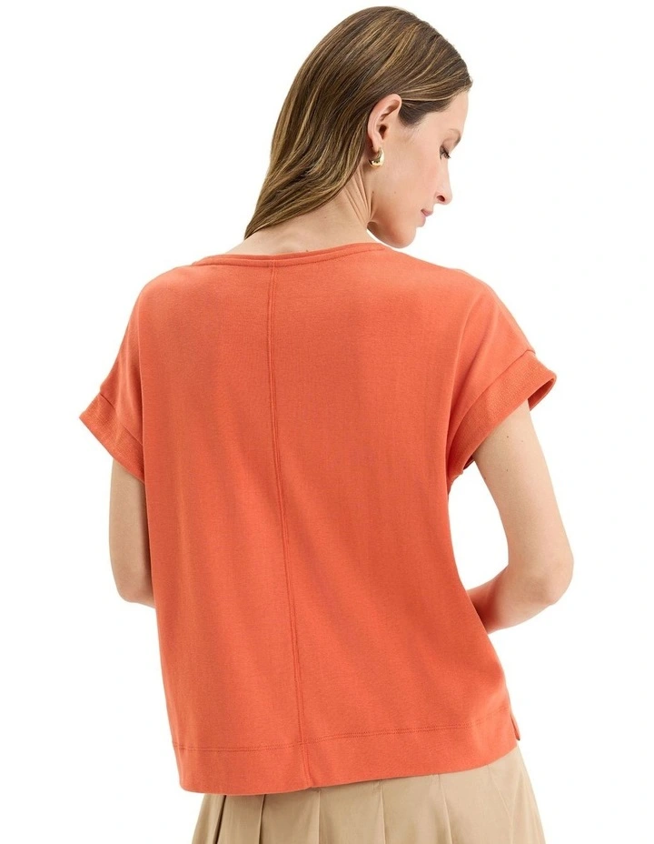 Solitude Tee in Orange image 2