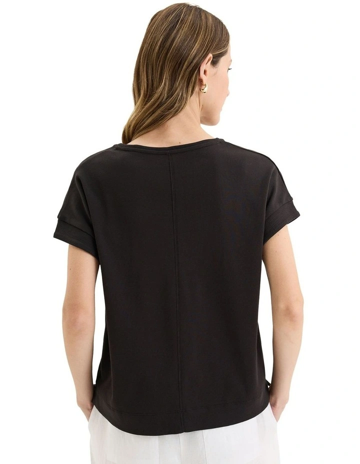 Solitude Tee in Black image 2