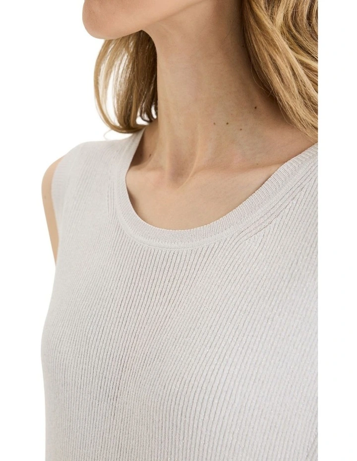 Miami Knit Top in White image 4