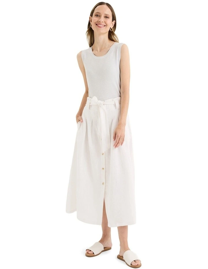 Miami Knit Top in White image 5