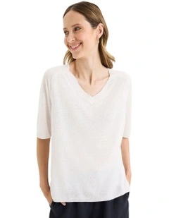 Semillon Knit Jumper in White