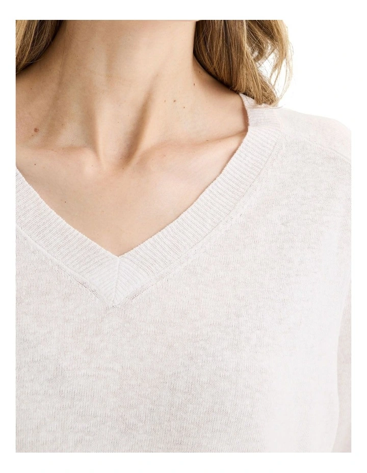 Semillon Knit Jumper in White image 4