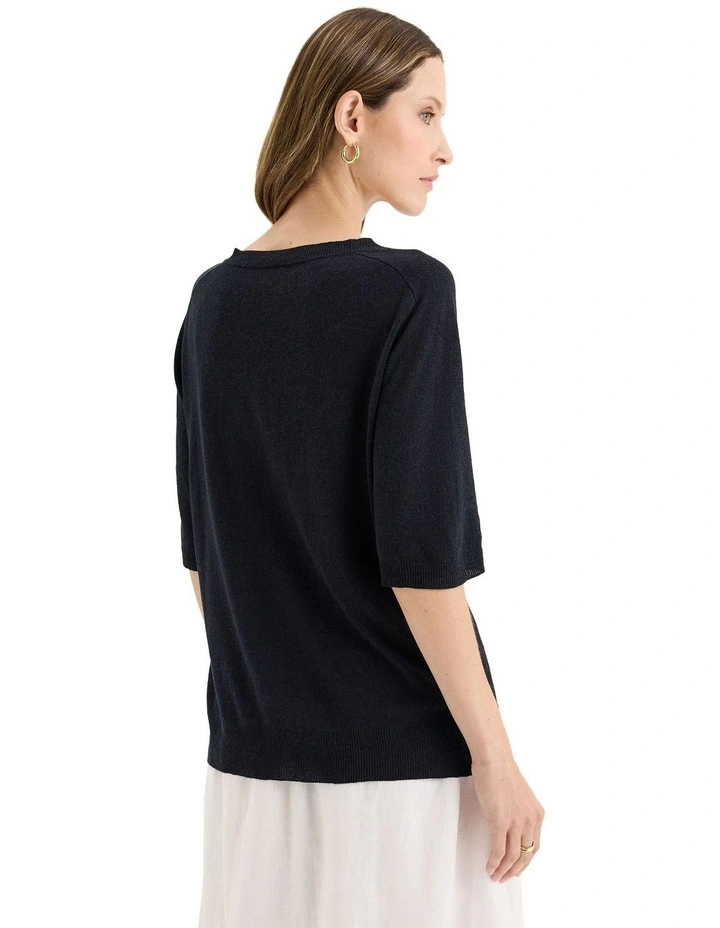 Semillon Knit Jumper in Black image 2