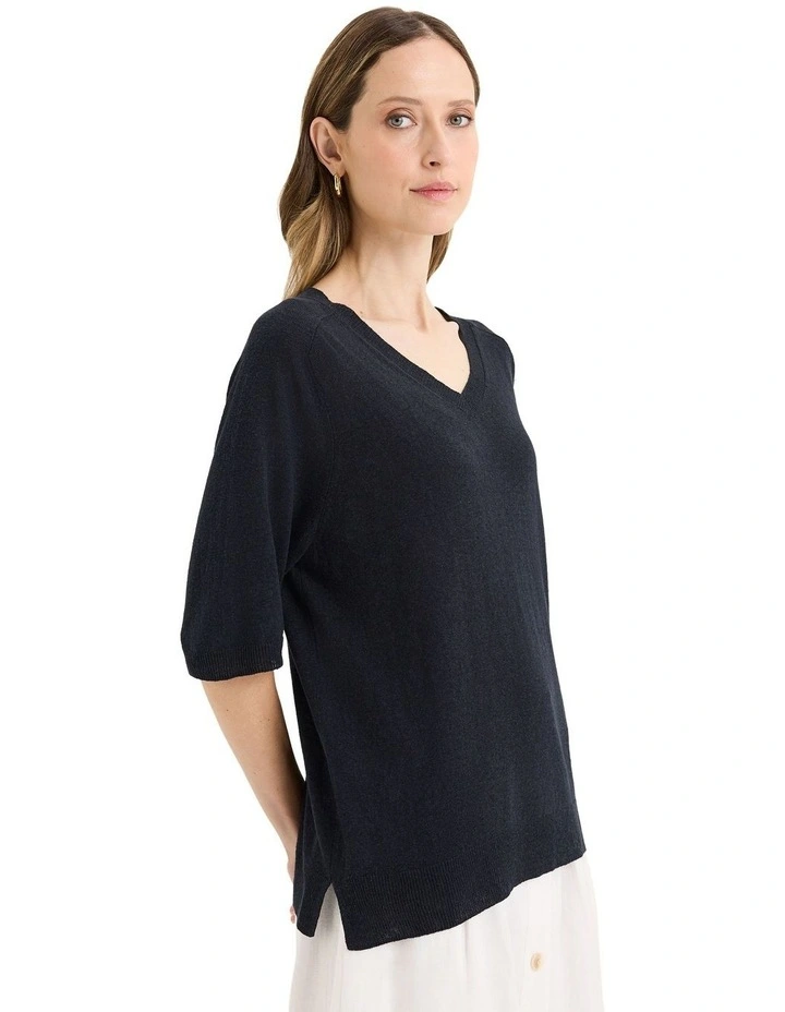 Semillon Knit Jumper in Black image 3