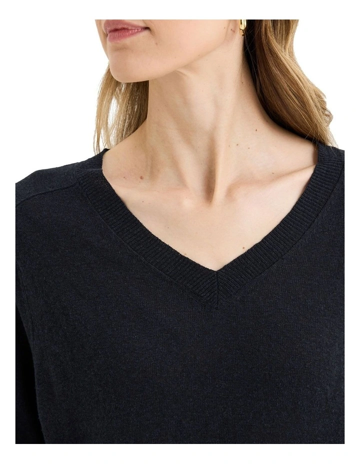 Semillon Knit Jumper in Black image 4
