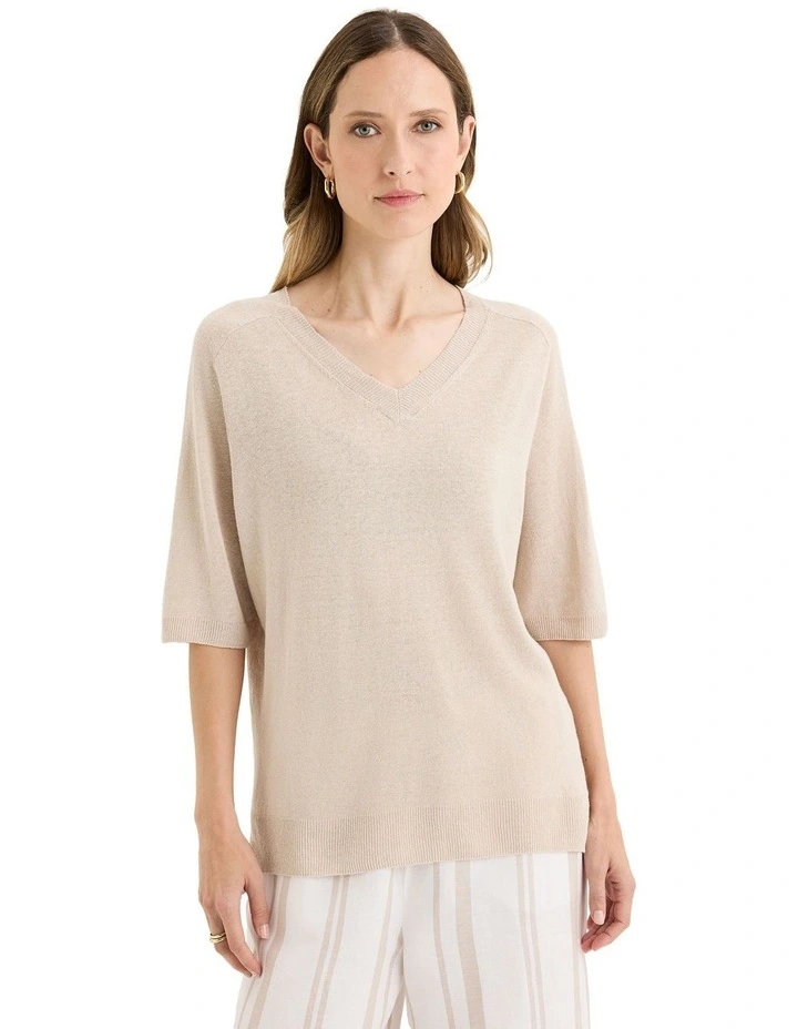 Semillon Knit Jumper in Cream image 1