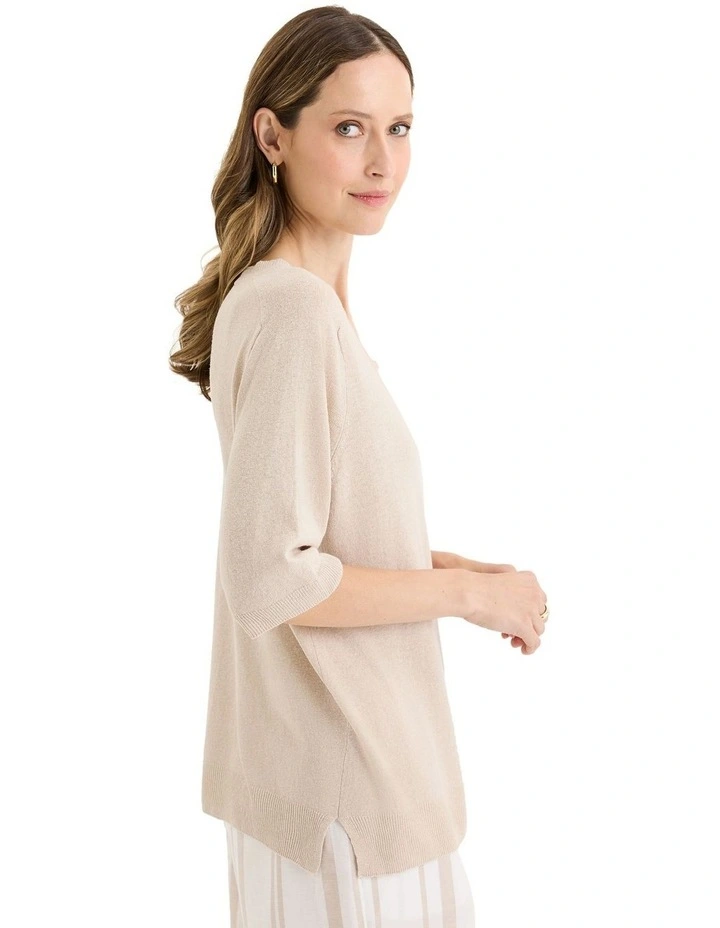 Semillon Knit Jumper in Cream image 3
