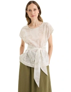 Rose Top in White