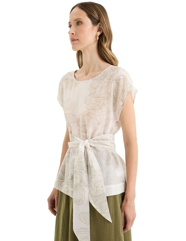 Rose Top in White image 3