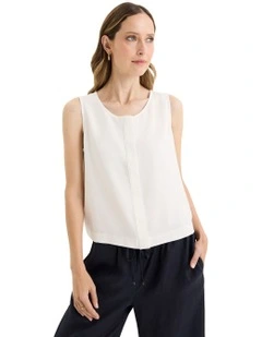 Lavoro Vest in Ecru