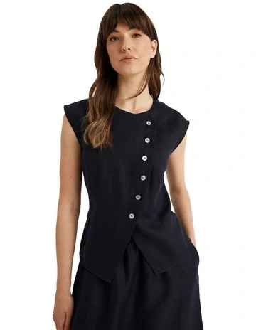 Kinship Vest in Navy