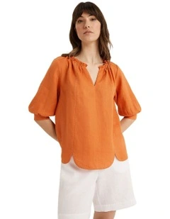 Riviera Top in Orange Ginger