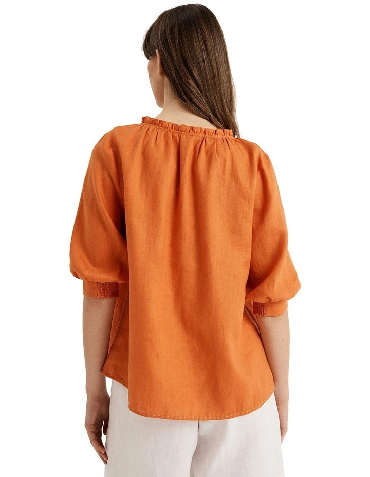 Riviera Top in Orange Ginger image 2