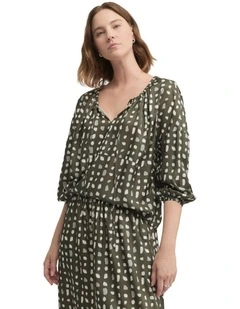 Yield Blouse in Green