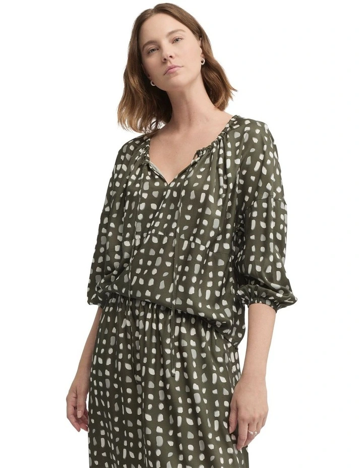 Yield Blouse in Green image 1