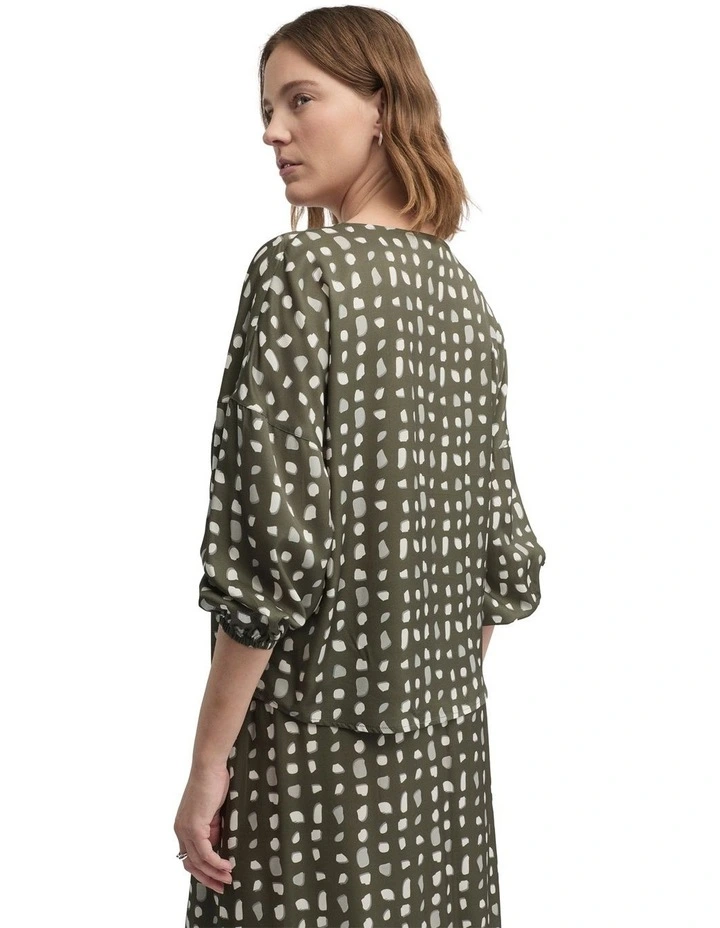 Yield Blouse in Green image 2