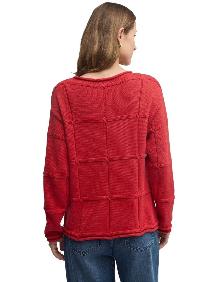 Liberty Knit Top in Ruby image 2