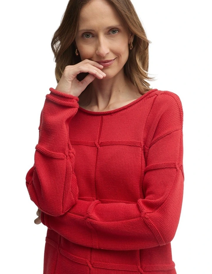 Liberty Knit Top in Ruby image 4