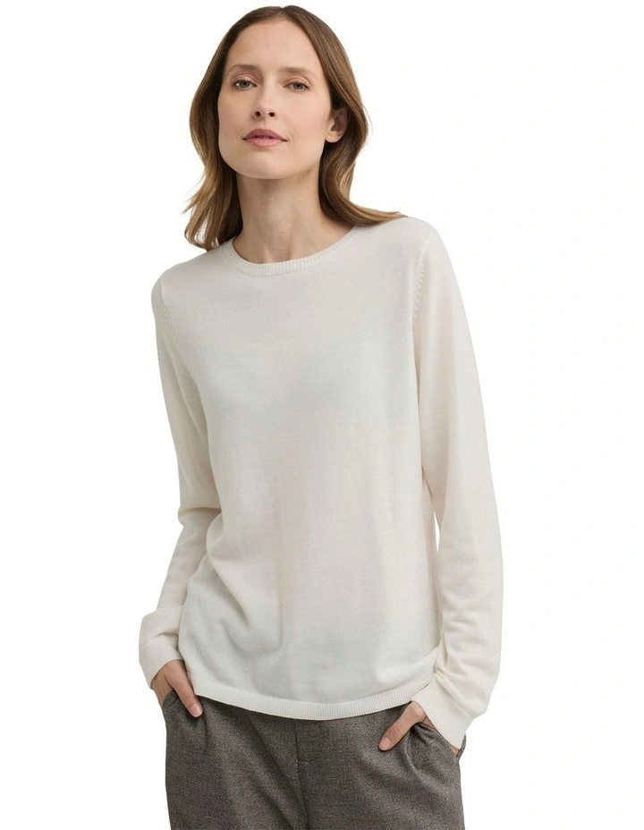 Villa Knit Top in Cream image 1