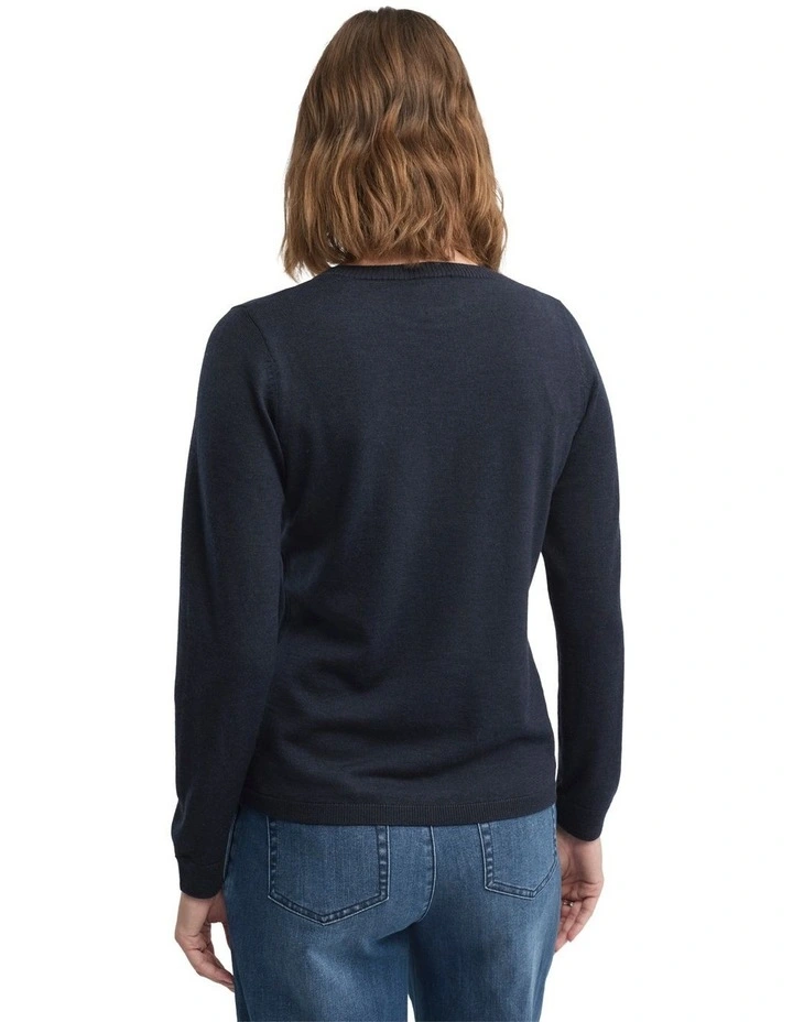 Villa Knit Top in Blue image 2