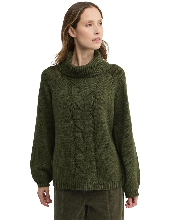 Rationale Knit Jumper in Green image 1