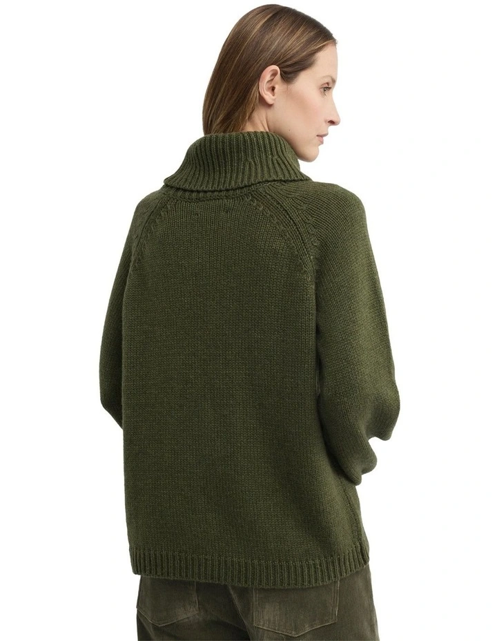 Rationale Knit Jumper in Green image 2