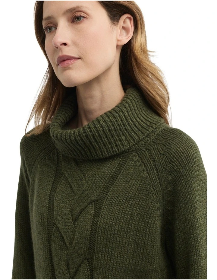 Rationale Knit Jumper in Green image 3