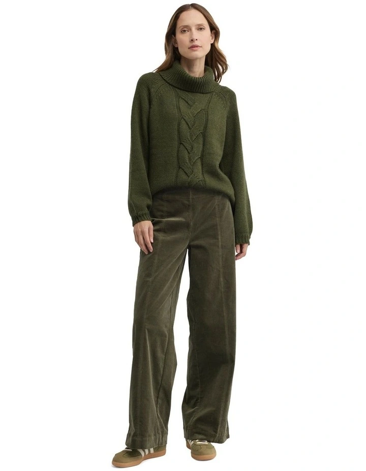 Rationale Knit Jumper in Green image 4