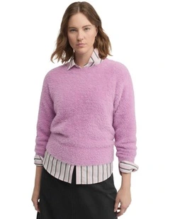Hearth Knit Top in Purple