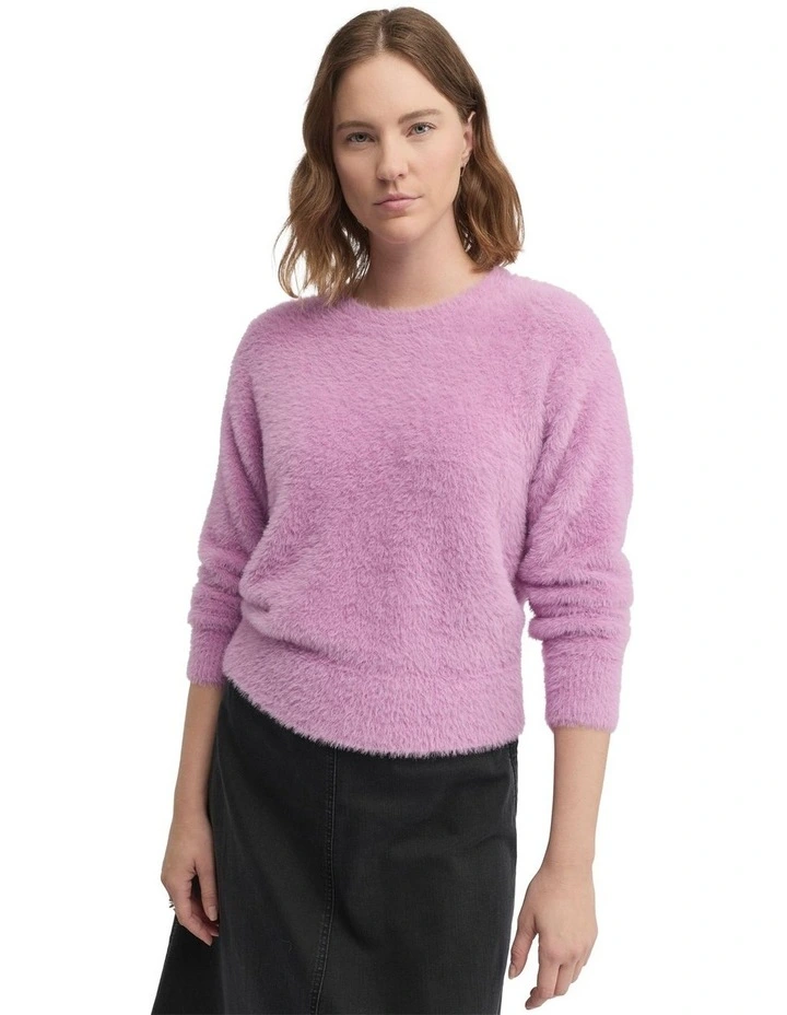Hearth Knit Top in Purple image 3