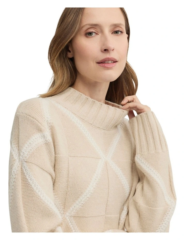 Indiana Knit in Almond/Ecru image 3