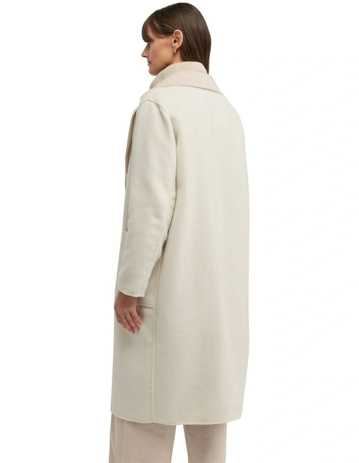 Twain Coat in Beige image 2