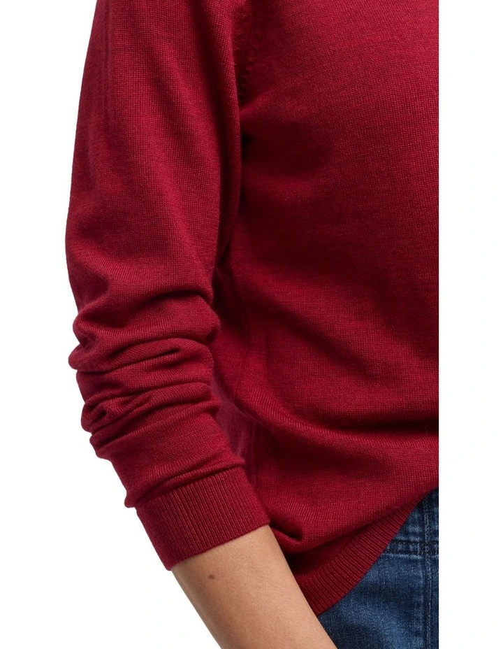 Villa Knit Jumpers in Red image 3