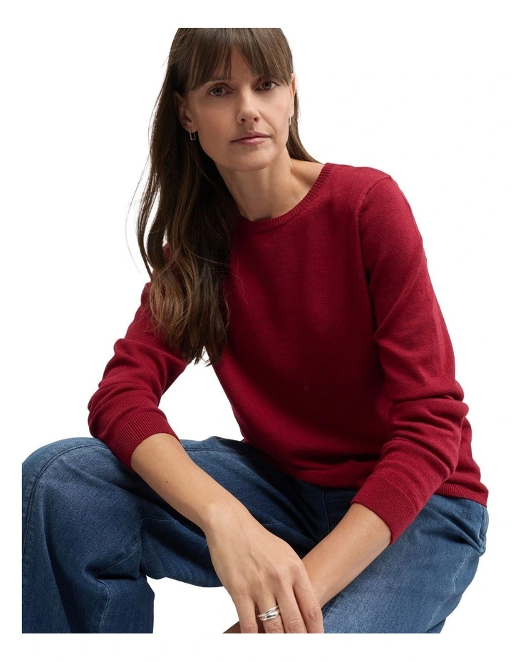 Villa Knit Jumpers in Red image 5