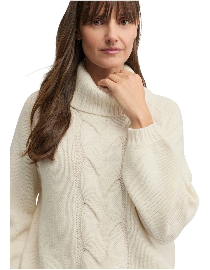 Rationale Knit Jumoer in Cream image 4