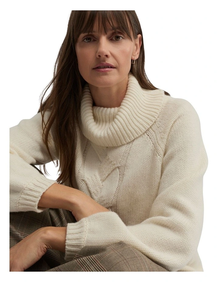 Rationale Knit Jumoer in Cream image 5