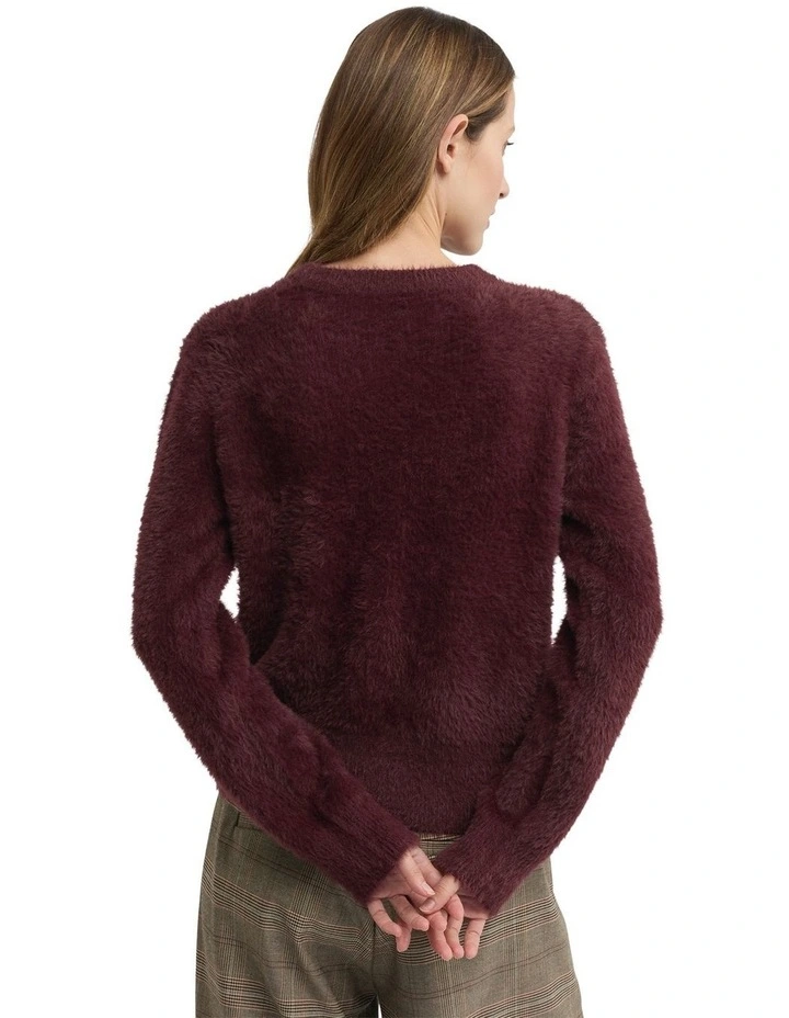 Hearth Knit Jumper in Red image 2