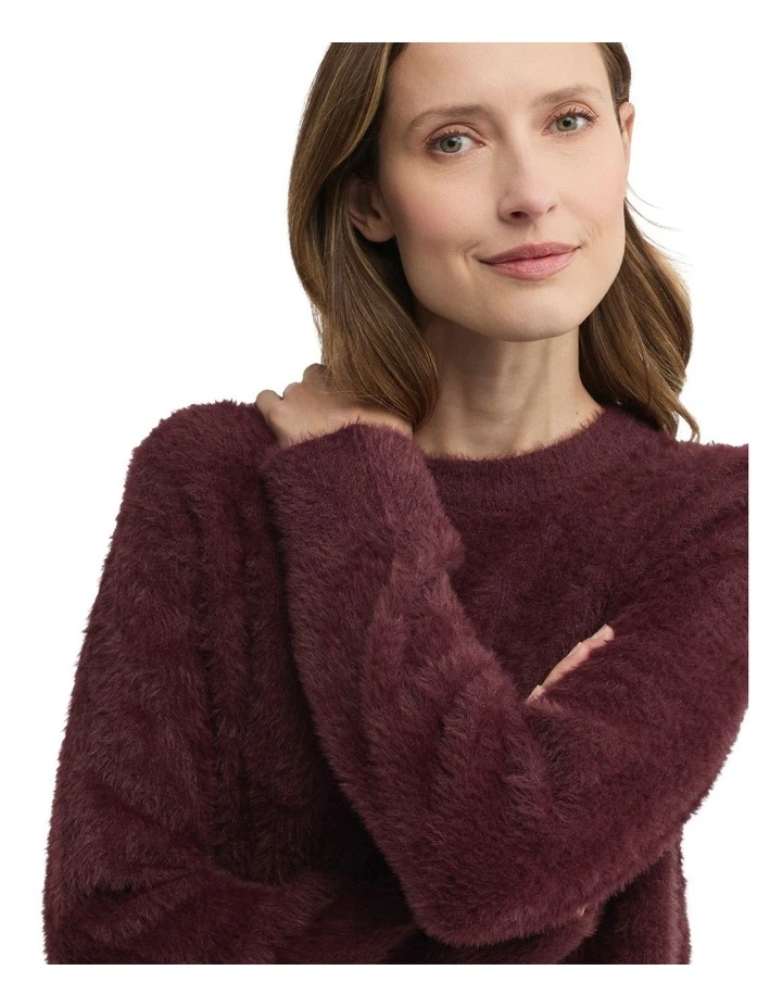 Hearth Knit Jumper in Red image 4