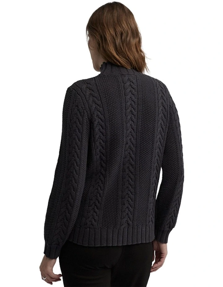 Thesis Knit Top in Black image 2