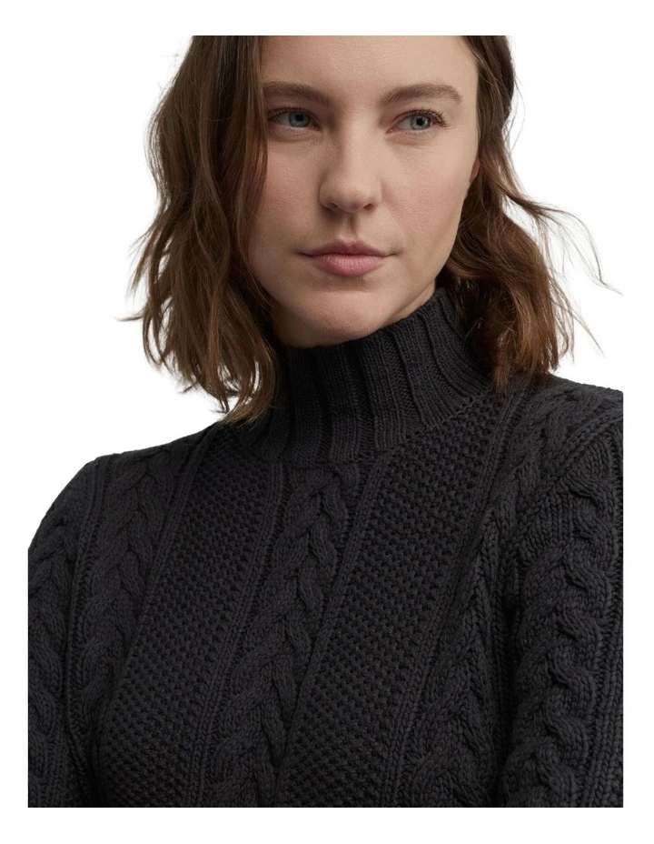 Thesis Knit Top in Black image 3