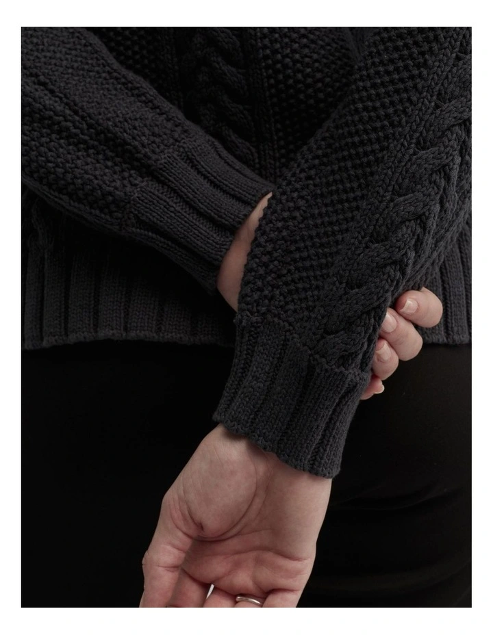 Thesis Knit Top in Black image 4