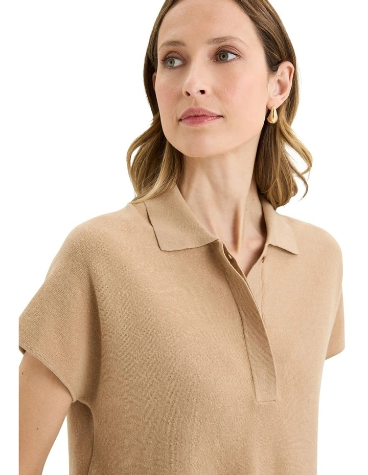 Dune Knit Top in Yellow image 4