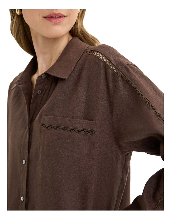 Tirari Shirt in Brown image 4
