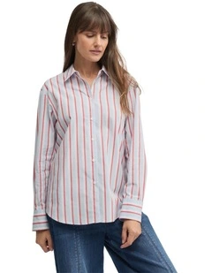 Broadway Shirt in Hue/Ruby