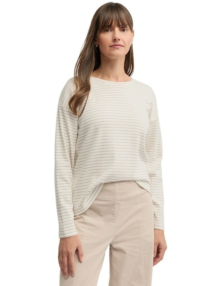 Division Tee in Cream image 1